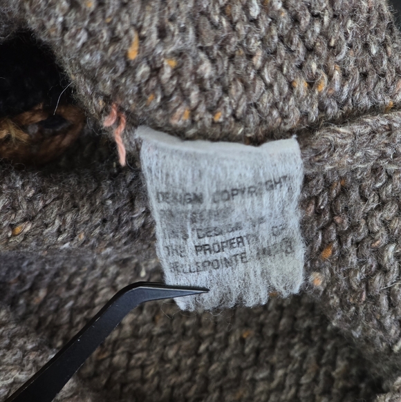 *VTG* BELLE POINTE Knit Horse Sweater, Vintage Horse Zip Up Sweater (3 HOLES) - Picture 11 of 14